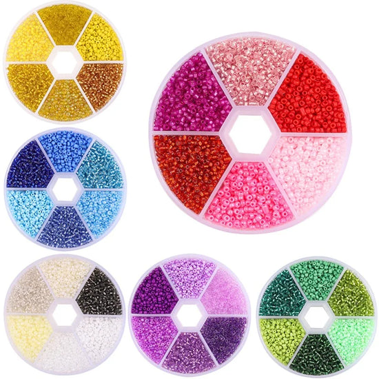2/3MM Charm Glass Seed Beads Set In Box For Ring Jewelry Making DIY Accessories Japanese Miyuki  Weaving Bead Kit Bracelet Maker