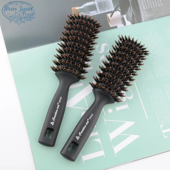 1pc Black Detangling Hair Brush Handle bristle Comb pompadour men styling Shower Massage scalp Comb Salon Hairdressing
