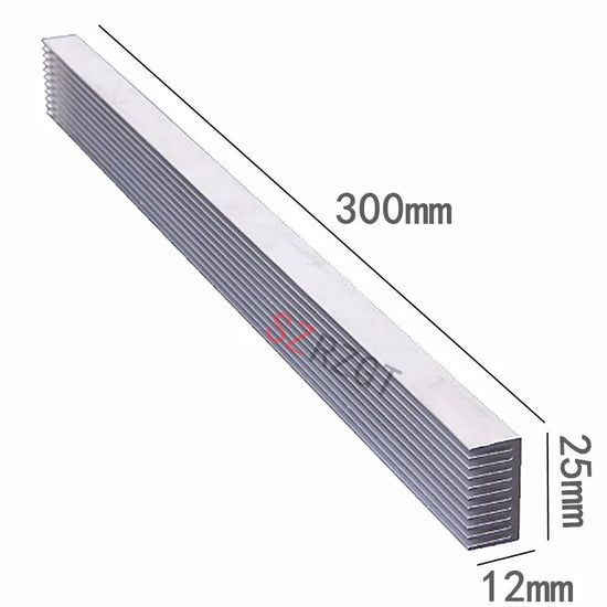 1-10pcs/lot High Power LED aluminum Heatsink 300mm*25mm*12mm for 1W,3W,5W led emitter diodes