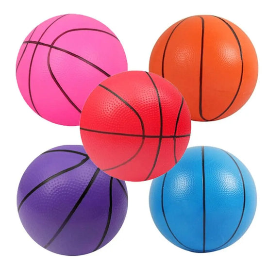 Sports Matches Training Beach Balls Rubber Inflatable Small Basketball Toy Outdoor Games Elastic Balls Kids