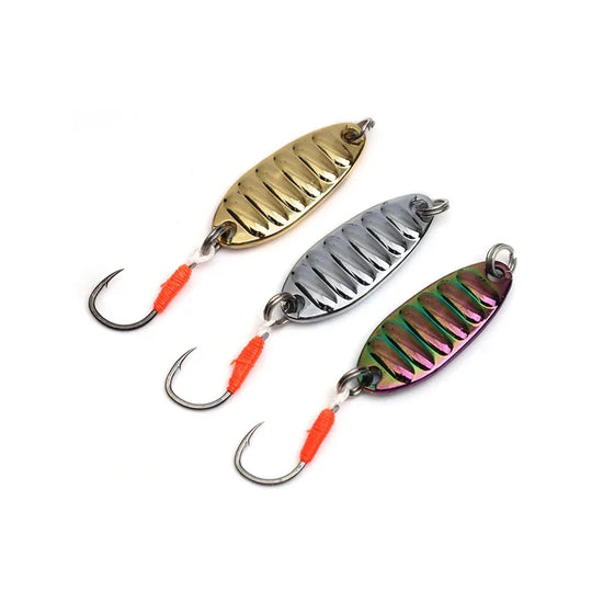 New 1pcs Lure Spoon Fishing Lures Pesca Wobblers Spinner Baits Shads Sequin Metal jigging For Carp Fishing Topwater Isca Bass