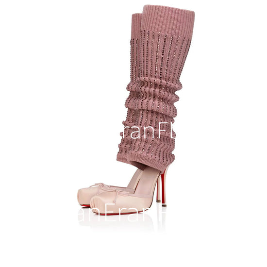 Spring/Summer New Ballet High Heels Fashion Stretch Stockings Hot Diamond Women&