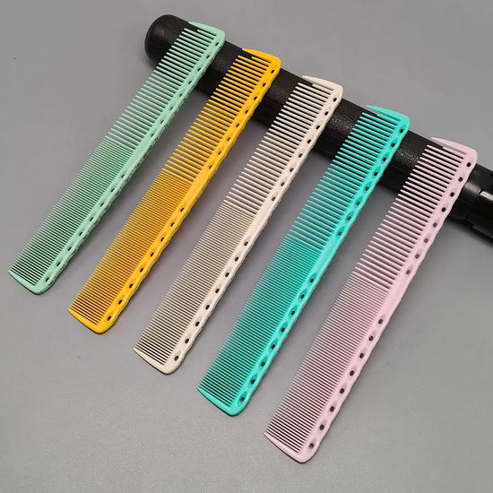 1Pc Barber Shop Haircut Comb Light-blue Hairdressing Graduated Comb With Laser Scale Salon Hairstylist Hair Trimming Tools Y1013