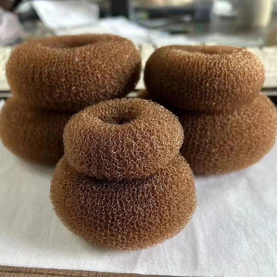 2 Colors Fashion Elegant Hair Bun Donut Foam Sponge Easy Big Ring Hair Styling Tools Hairstyle Hair Accessories For Girls Women
