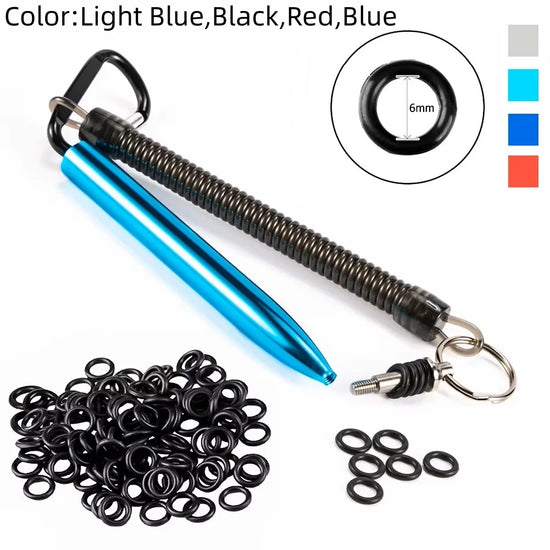 100Pcs Wacky Worm Rig Tool O Rings Kits For Soft Baits Lures Bass Pike Neko Rig Fishing Accessories Pesca Iscas Tackle Tool