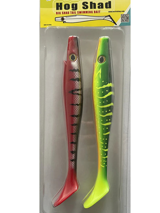 ESFISHING Big bait fishing lure 200mm hog shad sea fishing for pike trout perch soft baits saltwater leurres souple swimbait