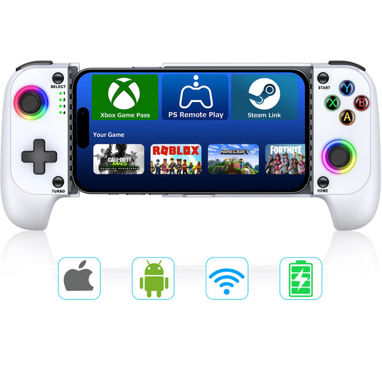 BEBONCOOL Cell Phone Gamepad Joystick for iPhone Android Control Bluetooth Controller Trigger with Hall Effect Stick Mobile Game