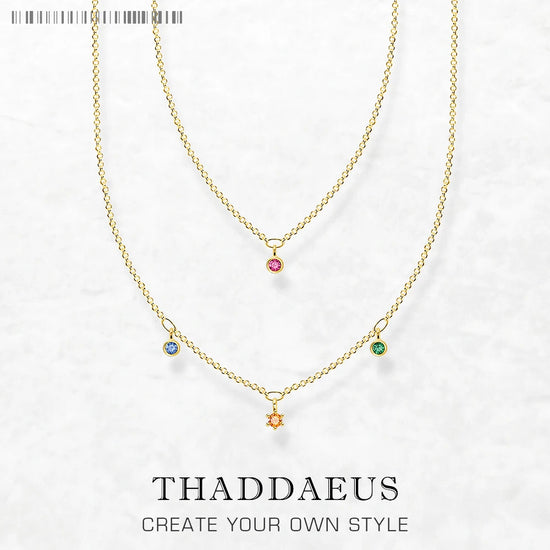Necklace Double Chain Brand New Minimalist Fine Jewelry Europe 925 Stering Silver Bohemia Gift For Women