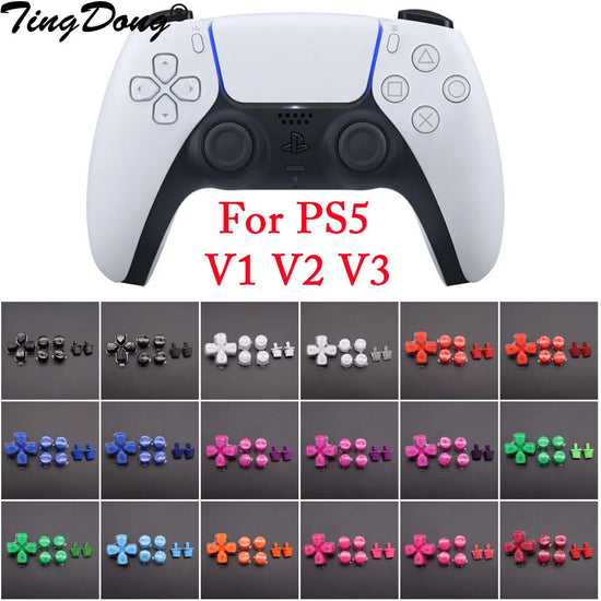 For PS5 Controller Replacement Dpad and ABXY Jelly Button Trigger Key Repair Parts  For PS5 V1 V2 V3 option and Share Buttons