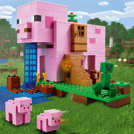 Creative World Series Model Toys, Piggy House Building Blocks Set, Best Gift for World Serie Fans and Blocks Lovers, 490 Pieces