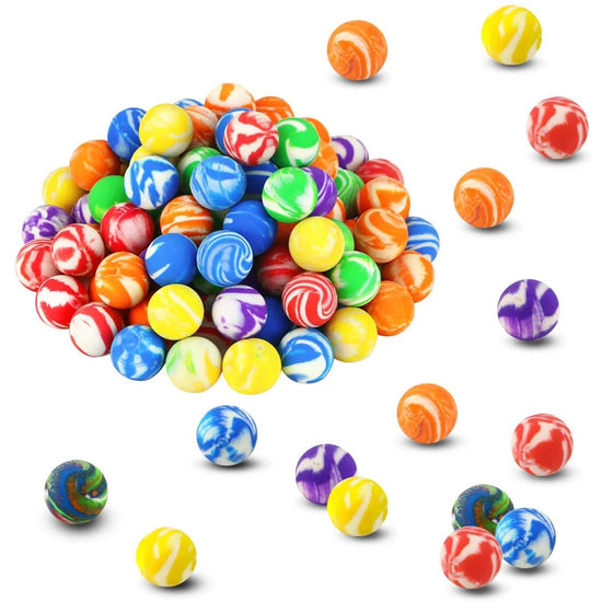 Sports Games Bouncy Toy 20mm Colorful for Child Mini Jumping Balls Swirl Bouncing Balls Rubber Ball Bouncing Balls