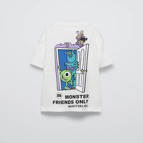 Kids Tops Cute Casual Loose Costume For 0-6Age Child Summer New White Tshirt Fashion All-match T Boys Girls Cartoon T-shirt