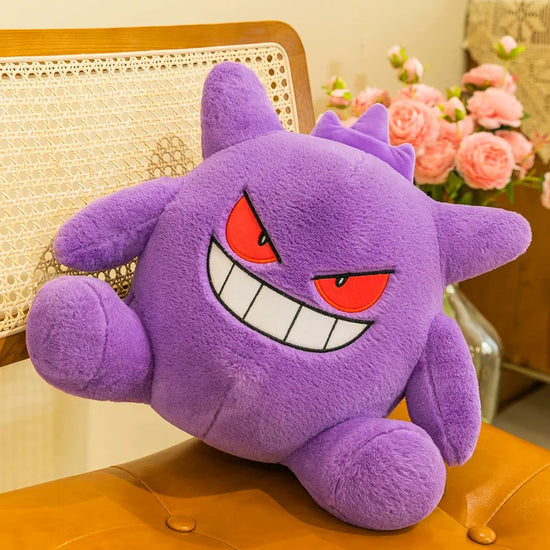 35-65cm New Gengar Cartoon Cute Plush Pillow Backrest Toy Doll Children&